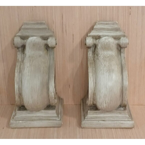 Scroll Curtain Rod Scarf Holders Set of 2 Farmhouse Country Rustic Heavy Duty - Picture 3 of 8